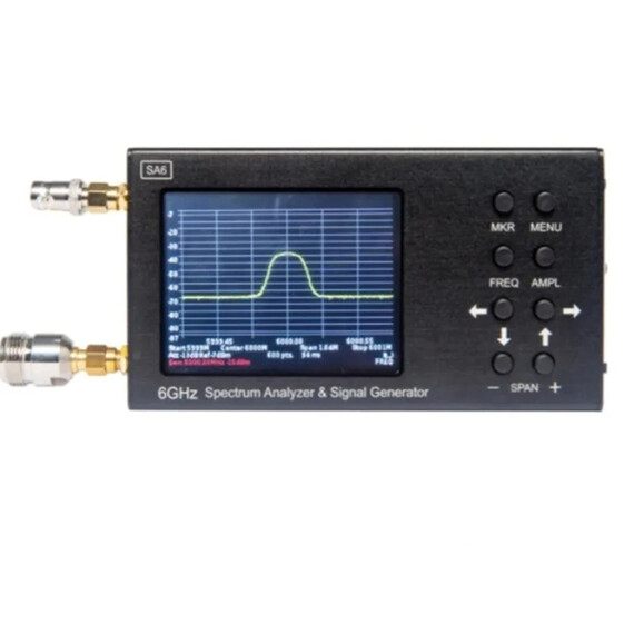 SA6 Portable 6GHz Spectrum Analyzer & Signal Generator TO, 2G, 3G, 4G, LTE, CDMA, DCS, GSM, GPRS, GLONASS, Bundle: Bundle 1, 3 image SA6 Portable 6GHz Spectrum Analyzer & Signal Generator TO, 2G, 3G, 4G, LTE, CDMA, DCS, GSM, GPRS, GLONASS, Bundle: Bundle 1, 3 image