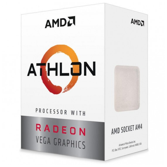 ​Processor Amd Athlon 3000G, 4MB, 3.5GHz with Radeon™ Vega 3, Socket AM4, tray​