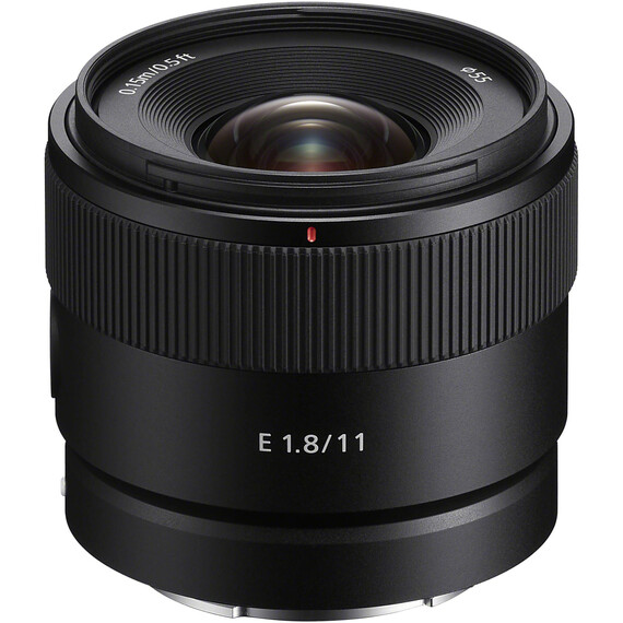 Sony lens, E mount, 11mm, F1.8, Black