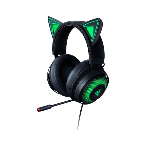 Gaming headset Razer Kraken 2019 Kitty Edition, multiplatform, Black, Color: Black