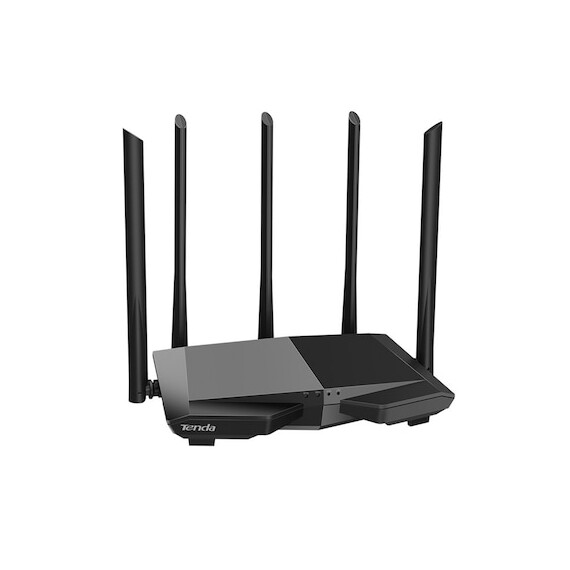 Router wireless Tenda AC7, Dual-Band, AC1200, 5 antene omnidirecționale High-Gain 6dBi, MU-MIMO