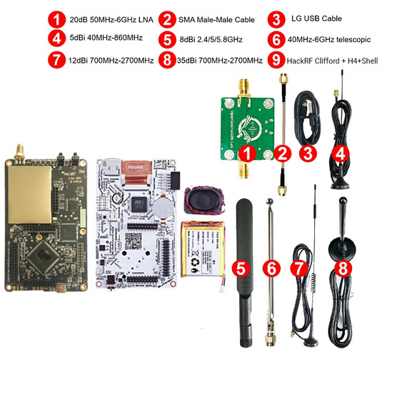 Clifford Heath New Generation HackRF Portapack H4M R10C