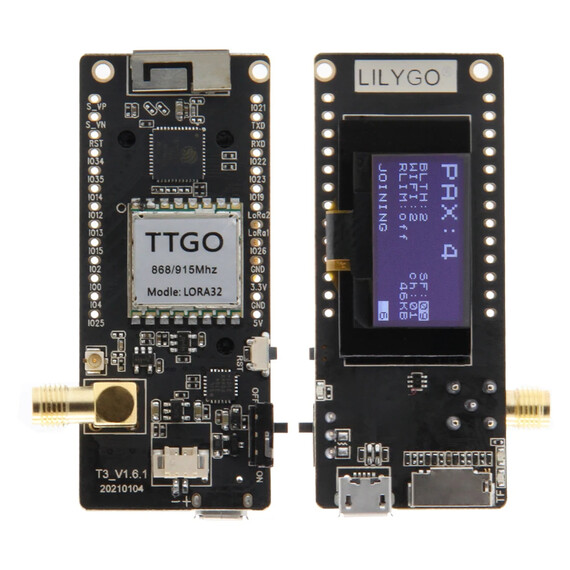 LILYGO TTGO LoRa32 V2.1 1.6.1 ESP32 LoRa 433MHz 868MHz 915MHz Development Board 0.96 Inch OLED TF Card BLE WIFI Wireless Module, Frequency: 433MHz, 3 image LILYGO TTGO LoRa32 V2.1 1.6.1 ESP32 LoRa 433MHz 868MHz 915MHz Development Board 0.96 Inch OLED TF Card BLE WIFI Wireless Module, Frequency: 433MHz, 3 image