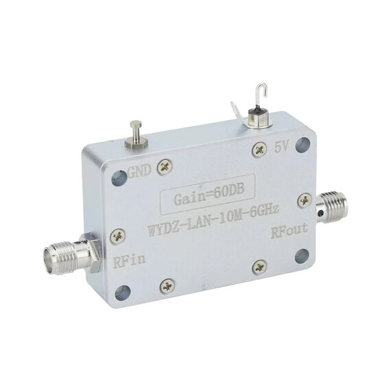 10MHz-6GHz 60dB High Gain LNA Wideband Amplifier Low Noise with SMA Female Connector for RF Signal Drive or RX, 3 image
