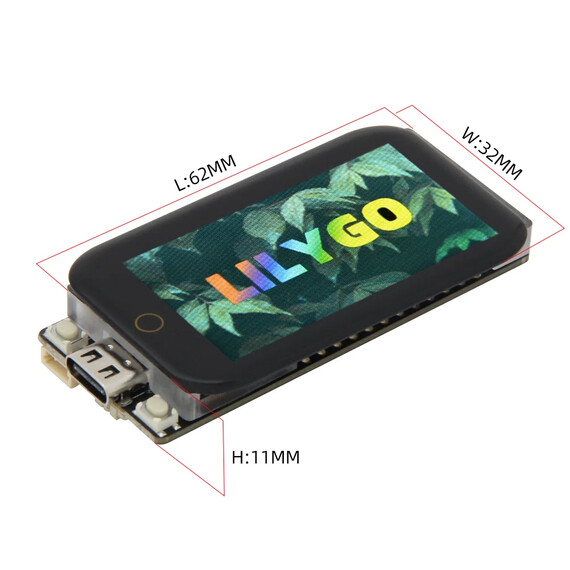 LILYGO T-Display-S3 Touch Edition ESP32-S3 Development Board 1.9 inch ST7789 LCD Display, Soldered Pin: No, 3 image LILYGO T-Display-S3 Touch Edition ESP32-S3 Development Board 1.9 inch ST7789 LCD Display, Soldered Pin: No, 3 image