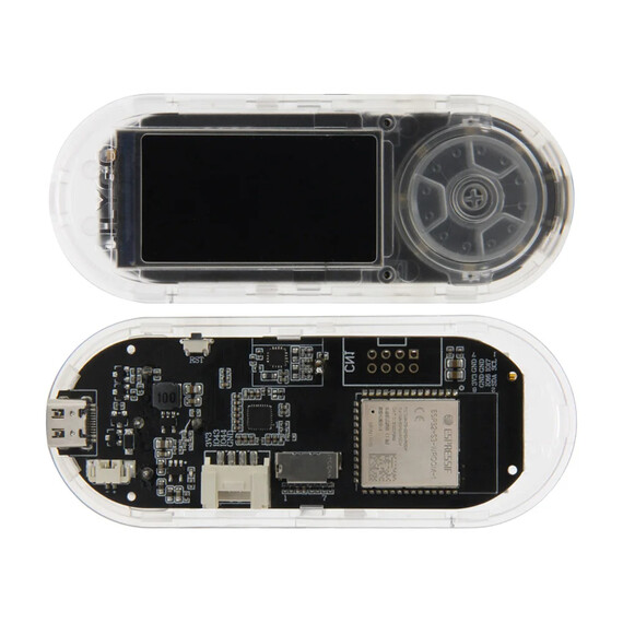 LILYGO® T-Embed ESP32-S3 Custom Control Panel with 1.9" LCD Display, Color: Transparent