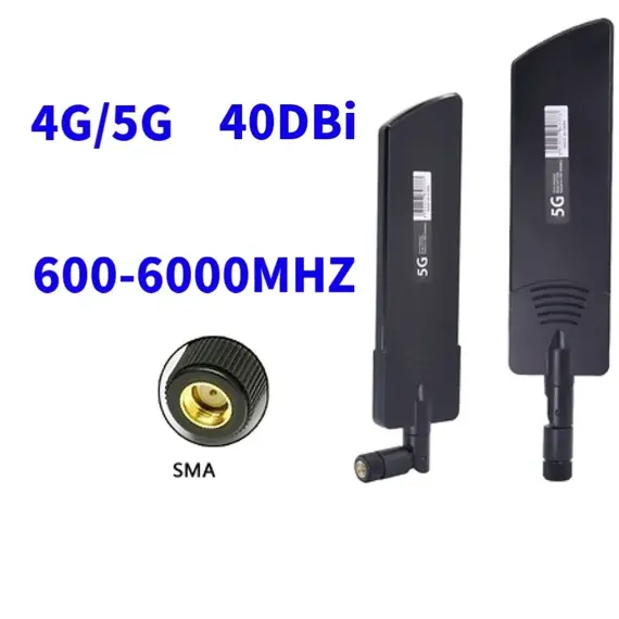 600–6000 MHz 40 dBi Flexible Fold 2G 3G 4G 5G GSM LTE SMA Male Signal Booster Antenna 600–6000 MHz 40 dBi Flexible Fold 2G 3G 4G 5G GSM LTE SMA Male Signal Booster Antenna