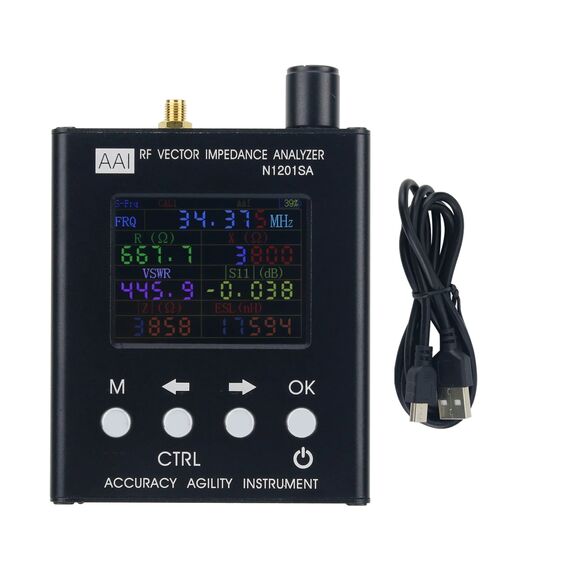 N1201SA+ Analizor RF Vector-Impedanță | 34.4 MHz–2.7 GHz