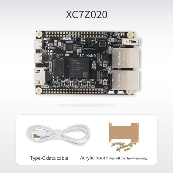 Microphase Z7-Nano FPGA Dev Board Zynq-7000 7010/7020, Dual GigE, Version: 7020, 2 image