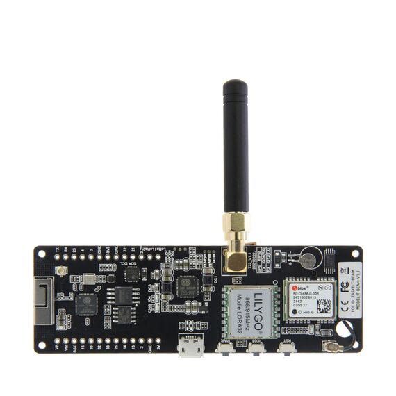 LILYGO Helium T-Beam V1.2 ESP32 LoRa Development Board LoRaWAN 868MHz 915MHz GPS NEO-6M 18650 Battery Holder, Frequency: 915MHz