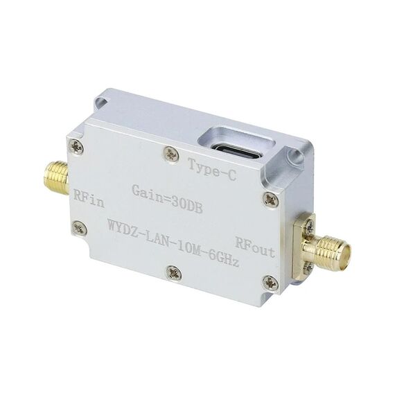 10M-6GHz Low Noise Amplifier Gain 30DB High Flatness LNA Amp RF Signal Driving Receiver Front End, 2 image