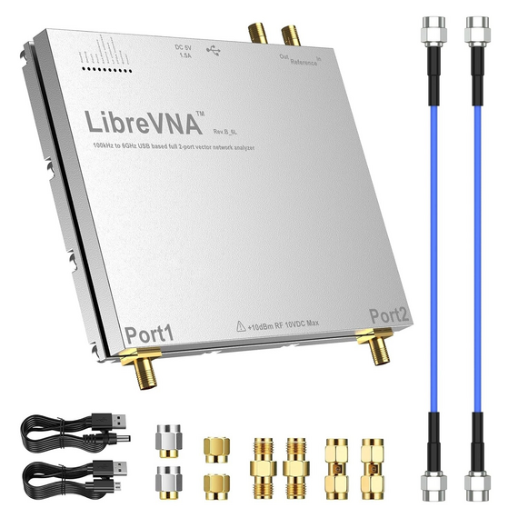 LibreVNA 100kHz-6GHz USB Full 2-Port 2CH Vector Network Analyzer CNC Housing