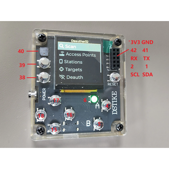 DSTIKE HackHeld32 II ESP32-S3 2.4GHz WiFi Security Testing Handheld, 7 image
