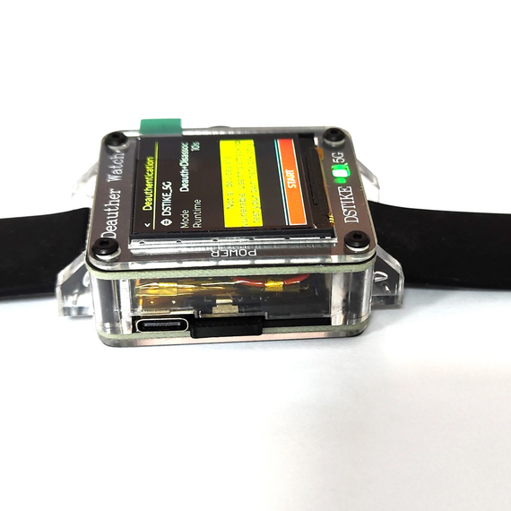 DSTIKE Deauther32 Watch MINI ESP32-C5 Dual-Band WiFi 6 Security Testing Watch, 3 image