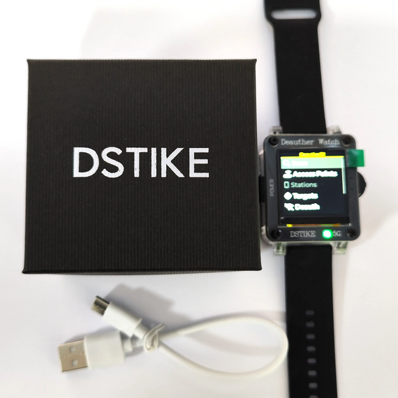 DSTIKE Deauther32 Watch MINI ESP32-C5 Dual-Band WiFi 6 Security Testing Watch, 7 image