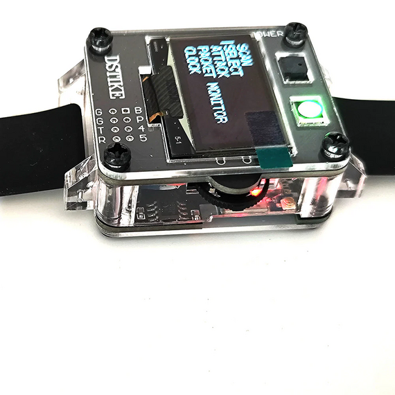 DSTIKE Deauther Watch X ESP8266 2.4GHz WiFi Security Testing Watch, Options: Black, 7 image