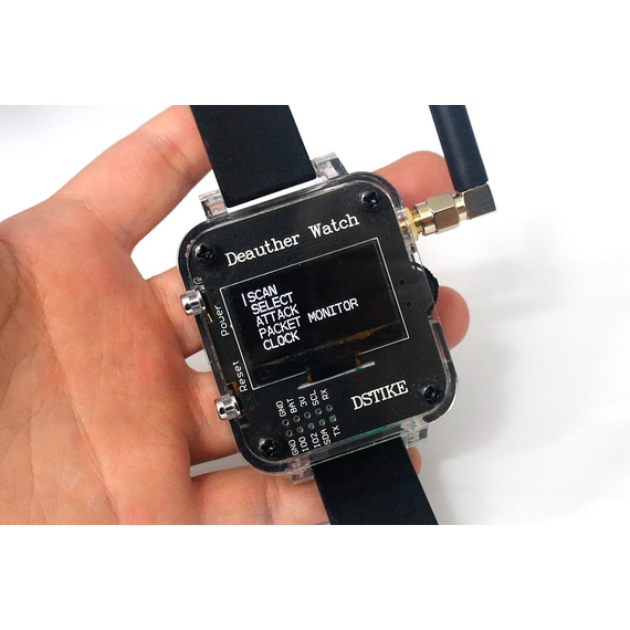 DSTIKE Deauther Watch Y ESP8266 2.4GHz WiFi Security Testing Watch, 3 image