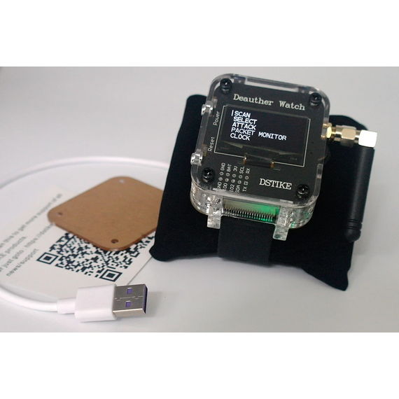 DSTIKE Deauther Watch Y ESP8266 2.4GHz WiFi Security Testing Watch, 7 image
