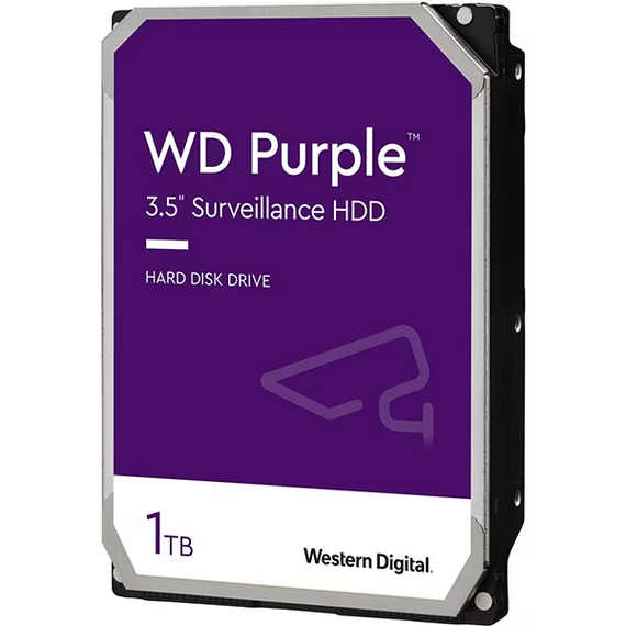 HDD WD Purple, 64MB cache, SATA III, Size: 1TB