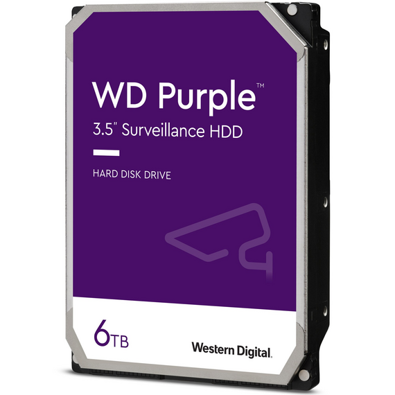 HDD WD Purple, 64MB cache, SATA III, Size: 6TB