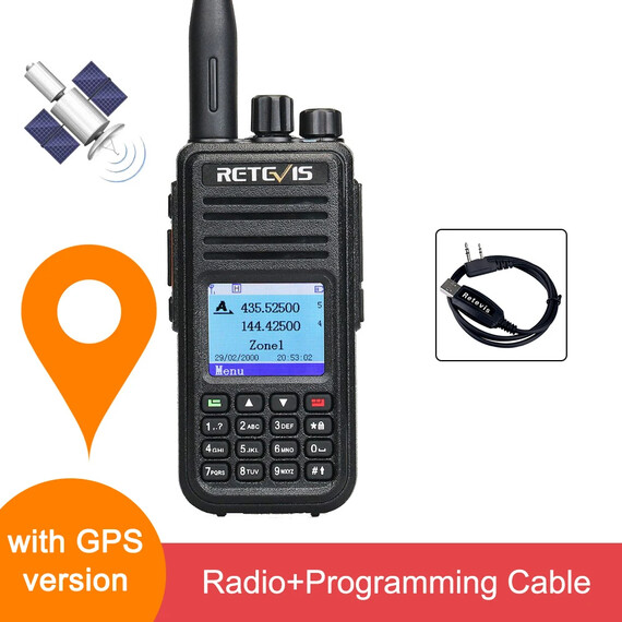 Retevis RA89 Walkie Talkie USB C Charge IP68 Waterproof 10W, Option: GPS with cable, 4 image Retevis RA89 Walkie Talkie USB C Charge IP68 Waterproof 10W, Option: GPS with cable, 4 image
