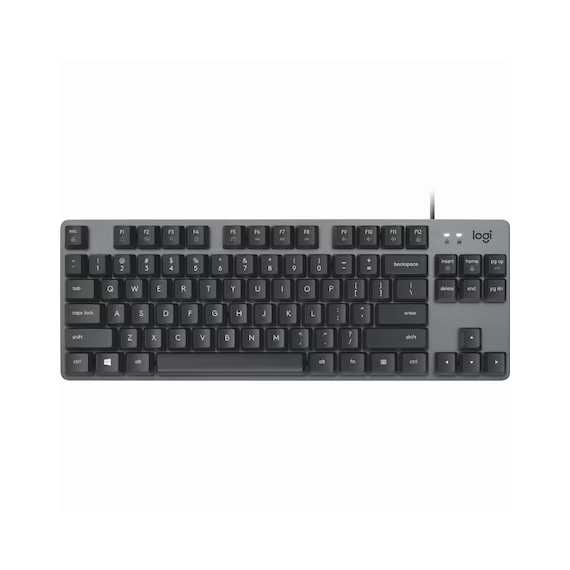 Wired mechanical keyboard, Logitech, K835 TKL, USB, Grey/Black