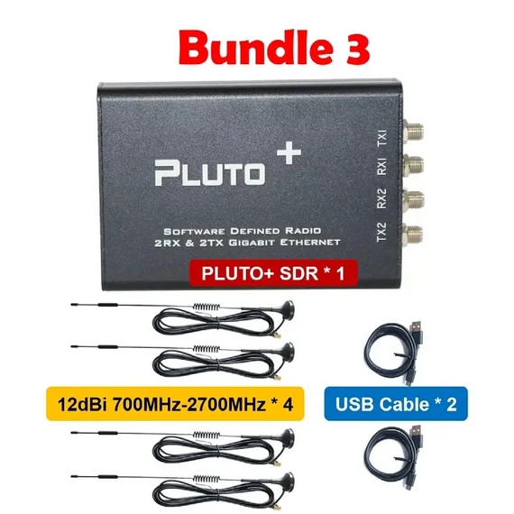 PLUTO+ SDR AD9363 2T2R Radio SDR Transceiver Radio 70MHz-6GHz, Bundle: Bundle 1, 4 image PLUTO+ SDR AD9363 2T2R Radio SDR Transceiver Radio 70MHz-6GHz, Bundle: Bundle 1, 4 image