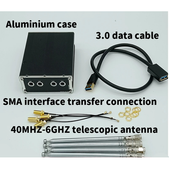 Aluminum Enclosure Black Case for LimeSDR Type-A or Type-B