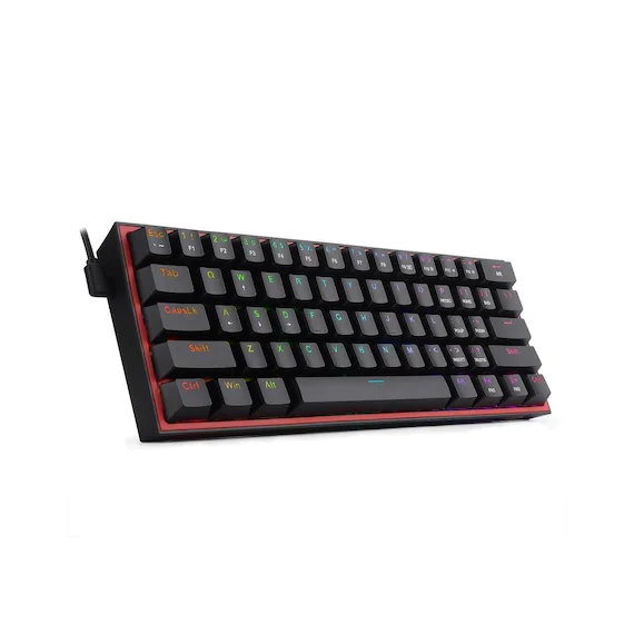 Redragon Fizz TKL K617 RGB Mechanical Gaming Keyboard, black, red switches, USB Type-C