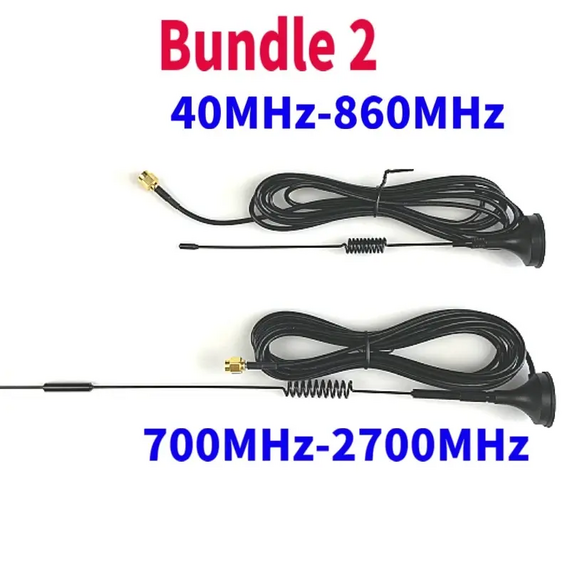 SMA Male Connector Antennas for Software Defined Radio SDR Demo Boards HackRF One, LimeSDR, Bundle: Bundle 2