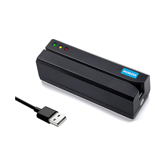 Deftun Card Reader Writer USB Swipe Encoder 3 Tracks MSR605X