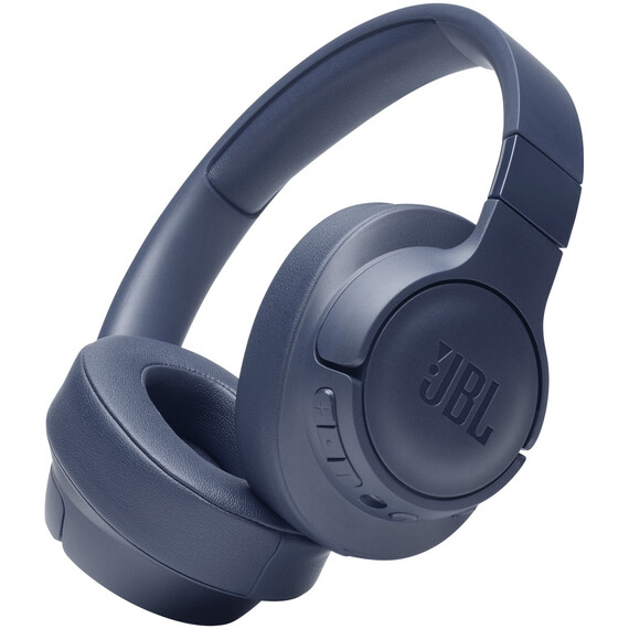 Wireless Headphones JBL Tune 760NC, Bluetooth, Active Noise Cancelling, Pure Bass Sound, Microphone, Black/White/Beige/Red/Blue, Color: Blue